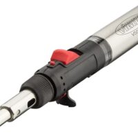 ViGOR Gas Lötkolben-Satz V5512 mit 7 verschiedenen Adaptern und kombinierten Lötkolben, Brenner und Heißluftfön für verschiedene Arbeiten wie Löt-, Schmelz- und Heißschneid-Arbeiten