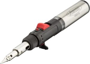 ViGOR Gas Lötkolben-Satz V5512 mit 7 verschiedenen Adaptern und kombinierten Lötkolben, Brenner und Heißluftfön für verschiedene Arbeiten wie Löt-, Schmelz- und Heißschneid-Arbeiten