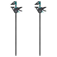 wolfcraft 2 Einhandzwingen PRO MAX I 8668060 I hohe Haltekraft I 915 mm Spannweite I Werkzeug für höchste professionelle Anforderungen