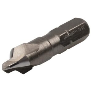 wolfcraft Bohrsenker mit Sechskant-Schaft Ø 3-8 mm, 2-in-1-Funktion für die Vorbereitung von Verschraubungen in Holz und Kunststoff