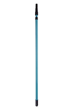 Wolfcraft Teleskopstiel, 1,20 m bis 2,00 m ausziehbar, ideal für Überkopfarbeiten mit dem wolfcraft Rundschleifer und Reduzierstück für Farbwalzen