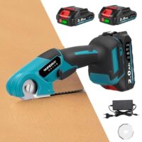 Elektrische Schere mit selbstschärfender Klinge und zwei 2.0Ah Batterien, vielseitiges Werkzeug für Heimwerker und Handwerker