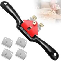 Yuiturt Schweifhobel für Holz, Verstellbarer Schabhobel mit 4 Ersatzklingen und Hochwertigem Handhobel für präzise Holzbearbeitung