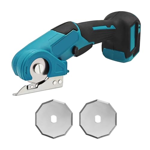 Elektrische Universalschere mit Sicherheitssperre für Handwerk, Kompatibel mit 18V Batterie, Schnitt von Karton, Leder und Teppich