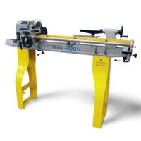 Bamato Drechselmaschine WL-900V für Holzbearbeitung und Metallbearbeitung, 550W Leistung, stufenlos regulierbar von 500 bis 2000 min-1, maximale Werkstückgröße 900mm, M33-Gewinde