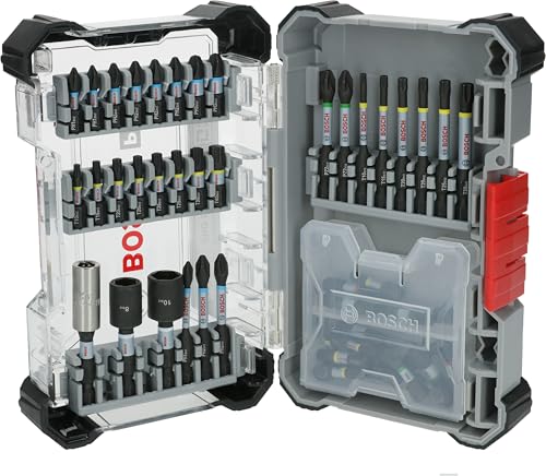 Bosch 50x PRO Impact Set, ein robustes und effizientes Werkzeugset für Installateure, Elektriker, Metall- und Holzarbeiter