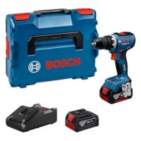 Bosch Professional 18V System Akku-Bohrschrauber GSR 18V-65, bürstenloser Motor, Kopflänge 166 mm, inkl. 2x Akku und Ladegerät