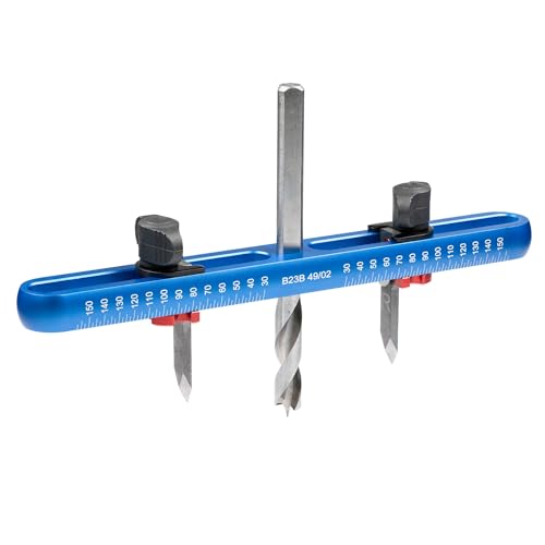 Ent 94000 Kreisschneider, verstellbarer Lochschneider für Holz, MDF und Spanplatten, präzise Kreisausschnitte und Kreisscheiben, HW-Klingen, höhenversteller Bohrer, 8 mm Schaft