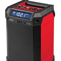 Baustellenradio mit integriertem Ladegerät, Bluetooth-Verbindung und AM/FM-Radio für optimale Hörerlebnis auf der Baustelle oder im Alltag