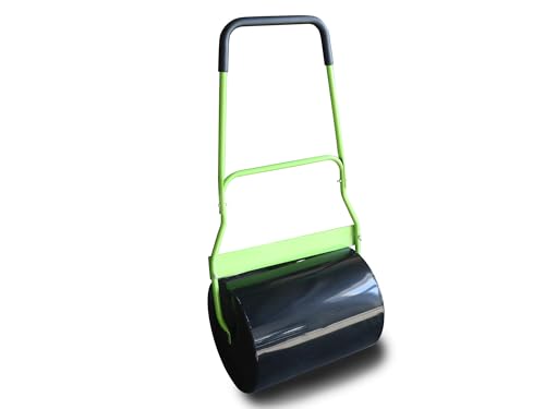 SECURA Rasenwalze 65 Liter, befüllbare Walze aus rostfreiem Stahl für optimalen Druck auf den Rasen