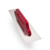 Professionelle Zahnkelle aus Edelstahl 4 mm mit Holzgriff und gezahnter Klinge - ideal für Fliesenleger, Bodenleger und Heimwerker