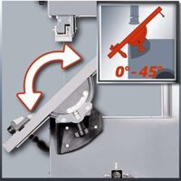 Einhell Bandsäge TC-SB 305 U, 750 Watt, 370-800 m/min Sägebandgeschwindigkeit, neigbarer Sägetisch, Parallel- und Winkelanschlag, Untergestell