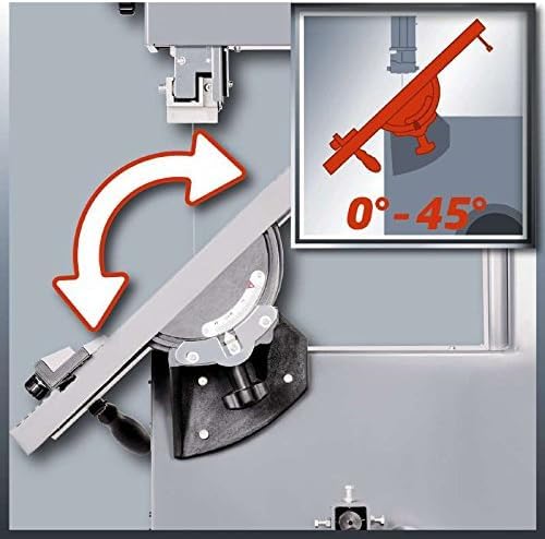 Einhell Bandsäge TC-SB 305 U, 750 Watt, 370-800 m/min Sägebandgeschwindigkeit, neigbarer Sägetisch, Parallel- und Winkelanschlag, Untergestell