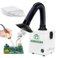 KINGSOM K7 Lötabsaugung, 2-in-1 HEPA & Aktivkohlefilter, starke Absauganlage für DIY-Tischlöten, manuelle Holzbearbeitung und Schnitzen