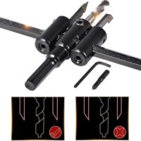 Professioneller Kreisschneider mit verstellbarem Durchmesser von 30mm bis 200mm, ideal für Holzbearbeitung, Basteln und Handwerk
