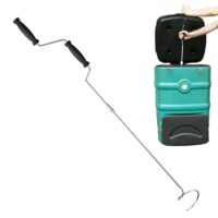 Manueller Kompostbelüfter aus Edelstahl, rostfrei und leicht zu bedienen, ideal für die Belüftung von Komposthaufen