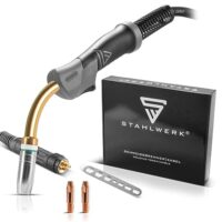 Professionelles Schweißzubehör für MIG MAG Schutzgas Schweißgeräte, STAHLWERK AK25 | MB25 Schweißbrenner mit 4 m Schlauchpaket