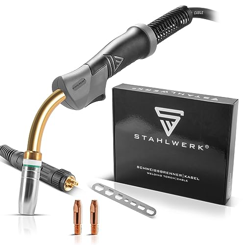 Professionelles Schweißzubehör für MIG MAG Schutzgas Schweißgeräte, STAHLWERK AK25 | MB25 Schweißbrenner mit 4 m Schlauchpaket