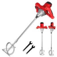 Hochleistungs-Rührer für Farben und Mischungen, WALTER Farb- und Mörtelrührer 1400 Watt mit Softstartfmechanismus und elektronischer Drehzahlregelung inklusive Rondenrührer Ø 115mm