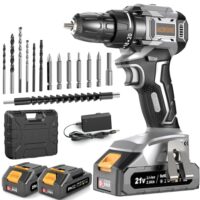 Bürstenloser Akkuschrauber mit hoher Leistung und langen Laufzeit, ideal für Garten DIY-Projekte