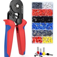 Hochwertiges Crimpwerkzeug für den täglichen Einsatz, Aderendhülsen Set mit 1200 Stück, ergonomischer Griff und praktische Lösung für Elektriker.