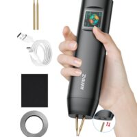 Akku-Punktschweißgerät mit 1,5 Zoll LCD Display und 99 einstellbaren Leistungsstufen für verschiedene Materialien wie zylindrische Lithiumbatterien, Handybatterien und Nickel-Metallhydrid-Batterien