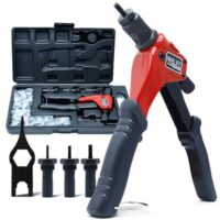 Professionelles Werkzeugset für Nietmuttern mit M3, M4, M5 und M6 sowie 180 Stück Nietmuttern