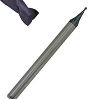 Corintian VHM Micro Schaftfräser 2 Zähne mit AlTiN Beschichtung, Ø 0,2 – 0,9mm, für High Performance Cutting HPC geeignet, Ø 0,2mm