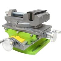 Drehmaschine 2-in-1 mit Fräs- und Bohrvorrichtung, drehbarem Tischfuß und Aluminiumlegierungs-Verbundarbeitstisch für Metall- und Holzbearbeitung