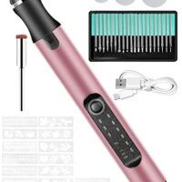 Multifunktionales Gravieren und Polieren, Elektrischer Gravierstift mit wiederaufladbarer Batterie, perfekt für verschiedene Oberflächen, 3-Fach-Einstellbare Geschwindigkeit, hervorragender Motor, Überlastschutz-Chip