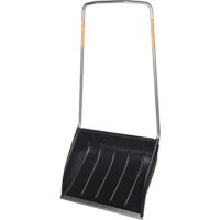 Fiskars Schneewanne für große Flächen, Blattbreite: 74 cm, Kunststoff-Blatt/Aluminium-Stiel, Schwarz/Orange, SnowXpert, 1003470