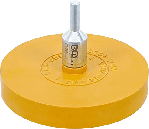 BGS Folien-Plakettenradierer, Werkzeug für Heimwerker, Entfernung von Klebstoffresten und Plaketen auf metallischen Oberflächen