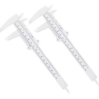 Kunststoff-Messschieber mit 1 mm Genauigkeit, ideal für Schmuck, Studenten, Büro- und Zimmerarbeiten.