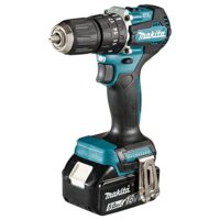 Makita DHP487RTJ Kombinationsbohrer mit 2 x 5.0 Ah Batterien und Lader in einem Makpac Case