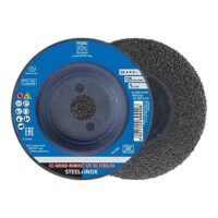 Schleifscheibe für Stahl und Edelstahl (INOX), hohe Abtragsleistung, ergonomisch & vibrationsarm, formstabil und trimmbar - Leistungs-Linie SG