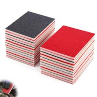 Flexibles Schleifschwamm Set für verschiedene Körnungen, ideal für Holz, Metall und Kunststoff, Nass- und Trockenschleifen