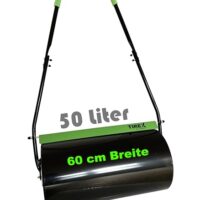 Rasenwalze, Gartenwalze aus Metall mit 50 Liter Kapazität für den Rasen und die Gartenpflege
