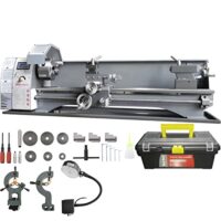 VEVOR Metalldrehmaschine 211x750mm Drehbank, hochwertige und vielseitige Drehbank für Metallbearbeitung mit bürstenlosem Motor, 24 verschiedene Gewindearten möglich