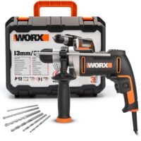 Schlagbohrmaschine WORX WX328, 810W, Bohren in Holz, Beton und Stahl, stufenlose Drehzahlregulierung, ergonomisches Design
