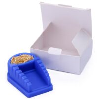 YIHUA S200 Blauer Hitzebeständiger Silikon-Lötdraht-Halter mit Messingwollreiniger, 6 Rillen und Aufbewahrungsschale für Lötarbeit kompatibel mit Drahtdurchmessern von 0.034 bis 10mm²