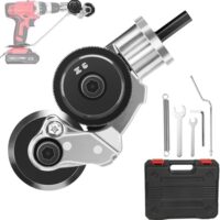 Elektrischer Bohrplattenschneider, Blechschere für Akkuschrauber, Blechknabber Aufsatz von Handbohrmaschine, Blech Metal Nibbler, Blechmesser zum Schneiden von Eisen, Weißblech, Stahl, Kupfer, Aluminium