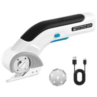 Elektrischer Kartonschneider mit 3,7V-Motor und wiederaufladbarem Akku, ideal für Filz, Teppich, Leder, Kunststoff & Pappe schneiden