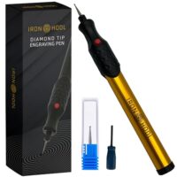 Gravierstift mit Diamantspitze für Metall, Keramik und Glas - elektrisch betrieben - 2X AAA Batteriebetrieben - Engraving Pen Gravierstift für DIY Schmuck und Schloss Gravur Gerät