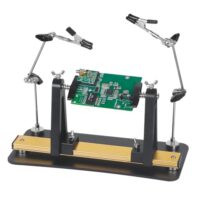 Helfende Hände Löthilfe mit Magnetfuß, 360° drehbarer Platinenhalter & PCB Halter aus Aluminium - Löthilfe Werkzeug für Elektronik, Reparatur, DIY & Platinenmontage