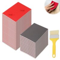 Hexizexi Schleifschwamm Set P180-P4000, 36 Stück Schleifpapier für Holz, Metall, Farbe, Modelle und Möbeln, Nass- und Trocken-Nassschleifpapier