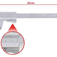 KS Tools 300.0510 Taschen-Messschieber für Messungen von 0 bis 150 mm und 235 mm Länge