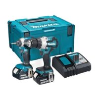 Makita DLX2507TJ 18V Li-Ion LXT bürstenloses Kombi-Kit mit zwei 5,0 Ah Akkus und Ladegerät in einem Makpac-Gehäuse