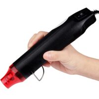 Mini Heißluftpistole 300 W, professionelle elektrische Heißluftpistole für handwerkliche Prägung und Schrumpfschläuche. Handheld Heißluftgebläse mit Kühlkörper und hochtemperaturbeständigem PC-Material.