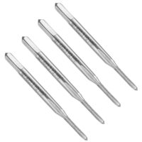 Quartett Metrische Gewindebohrer aus M2-Hochgeschwindigkeitsstahl für Herstellung und Neuschneiden von Gewinden, geeignet für Metalle, Eisenblech, Kupfer, Zink, Legierungsstahl und Edelstahl