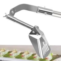 Regenrinnen-Reiniger-Werkzeug, Dachrinne-Schaufel zur Entfernung von Laub und Schmutz vom Dach, rostfreies Reinigungszubehör für Laubverstopfungen und Entwässerungswartung